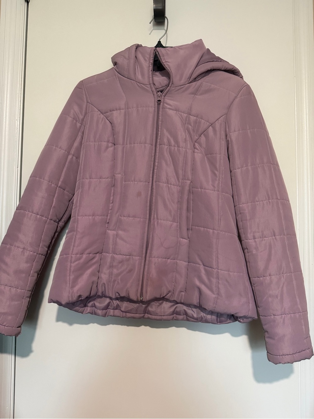 New York & Company Mauve/Purple Quilted Puffer Jacket — Size XS